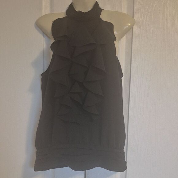 Adiva Black Ruffled Halter Top - Picture 5 of 16